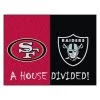 Fanmats SF 49ers - Raiders House Divided Rug -Rugs&Mats Official Shop Grainger G5678281