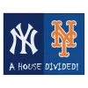 Fanmats Yankees-Mets House Divided Rug -Rugs&Mats Official Shop Grainger G5678309