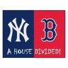 Fanmats Yankees-Red Sox House Divided Rug -Rugs&Mats Official Shop Grainger G5678333