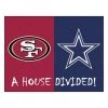 Fanmats SF 49ers - Cowboys House Divided Rug -Rugs&Mats Official Shop Grainger G5678342