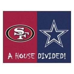 Fanmats SF 49ers - Cowboys House Divided Rug