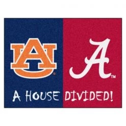 Fanmats Alabama - Auburn House Divided Rug