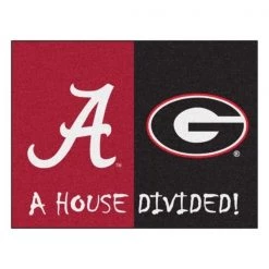 Fanmats Alabama - Georgia House Divided Rug