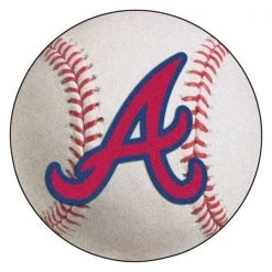 Fanmats Atlanta Braves Baseball Mat