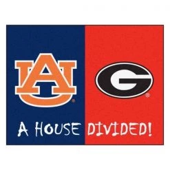 Fanmats Auburn - Georgia House Divided Rug