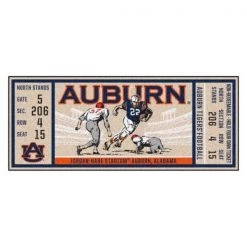 Fanmats Auburn University Ticket Runner 30"x72"