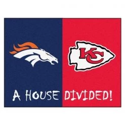 Fanmats Broncos - Chiefs House Divided Rug