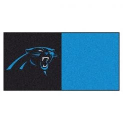 Fanmats C Panthers 18"x18" Carpet Tiles, PK20