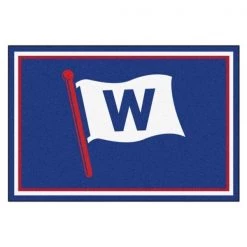 Fanmats Chicago Cubs 8x10 Rug W Flag