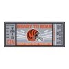 Fanmats Cincinnati Bengals Ticket Runner -Rugs&Mats Official Shop Grainger G5690839