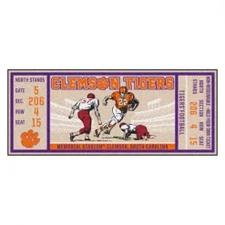 Fanmats Clemson University Ticket Runner