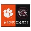 Fanmats Clemson-South Carolina House Divided Rug -Rugs&Mats Official Shop Grainger G5691329