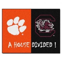 Fanmats Clemson-South Carolina House Divided Rug