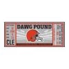 Fanmats Cleveland Browns Ticket Runner 30"x72" -Rugs&Mats Official Shop Grainger G5691487