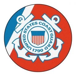 Fanmats Coast Guard Round Rug 44" diameter