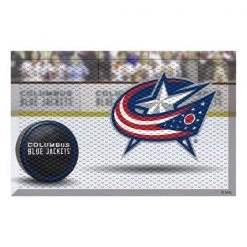 Fanmats Columbus Blue Jackets Scraper Mat- Puck