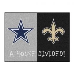 Fanmats Cowboys - Saints House Divided Rug