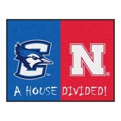Fanmats Creighton - Nebraska House Divided Rug