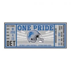 Fanmats Detroit Lions Ticket Runner 30"x72"