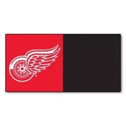 Fanmats D Red Wings 18"x18" Carpet Tiles, PK20