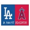 Fanmats Dodgers - Angels House Divided Rug -Rugs&Mats Official Shop Grainger G5696868