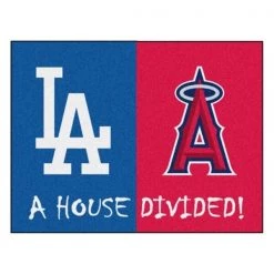 Fanmats Dodgers - Angels House Divided Rug