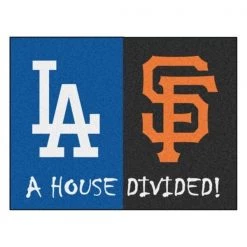 Fanmats Dodgers - Giants House Divided Rug