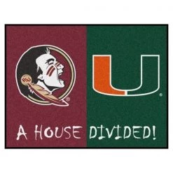 Fanmats Florida State - Miami House Divided Rug