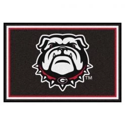 Fanmats Georgia Black New Bulldog 5x8 Rug