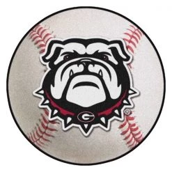 Fanmats Georgia Black New Bulldog Baseball Mat
