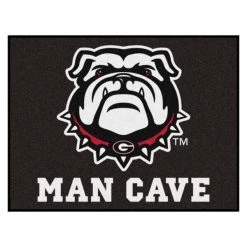 Fanmats Georgia Black New Bulldog Man Cave Mat