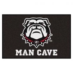 Fanmats Georgia Black New Bulldog Man Cave Rug