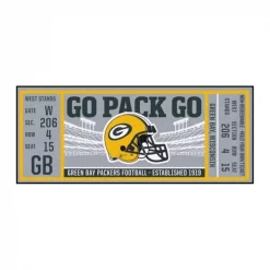 Fanmats Green Bay Packers Ticket Runner 30"x72"