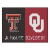 Fanmats House Divided: Texas Tech Oklahoma Rug -Rugs&Mats Official Shop Grainger G5704653