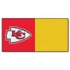 Fanmats KC Chiefs 18"x18" Carpet Tiles, PK20 -Rugs&Mats Official Shop Grainger G5708138