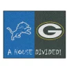 Fanmats Lions - Packers House Divided Rug