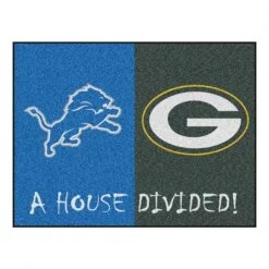 Fanmats Lions - Packers House Divided Rug