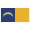 Fanmats Los Angeles Chargers Carpet Tiles, PK20 -Rugs&Mats Official Shop Grainger G5710210