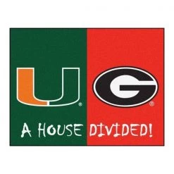 Fanmats Miami - Georgia House Divided Rug