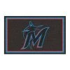 Fanmats Miami Marlins 4x6 Rug -Rugs&Mats Official Shop Grainger G5714130