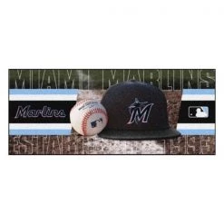Fanmats Miami Marlins Baseball Runner 30"x72"