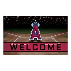Fanmats Los Angeles Angels Door Mat, Crumb Rubber