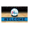 Fanmats Philadelphia 76ers Door Mat, Crumb Rubber