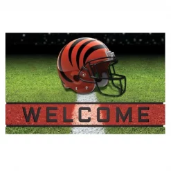 Fanmats Cincinnati Bengals Door Mat, Crumb Rubber