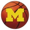 Fanmats Michigan Basketball Mat, 27" dia. -Rugs&Mats Official Shop Grainger G5744468