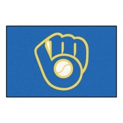 Fanmats Milwaukee Brewers Glove Starter Rug