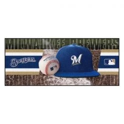 Fanmats Milwaukee Brewers Baseball Runner
