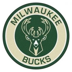Fanmats Milwaukee Bucks Roundel Mat, 27" dia.