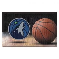 Fanmats Minnesota Timberwolves Scraper Mat, Ball