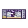Fanmats Minnesota Vikings Ticket Runner, 30"x72" -Rugs&Mats Official Shop Grainger G5746708